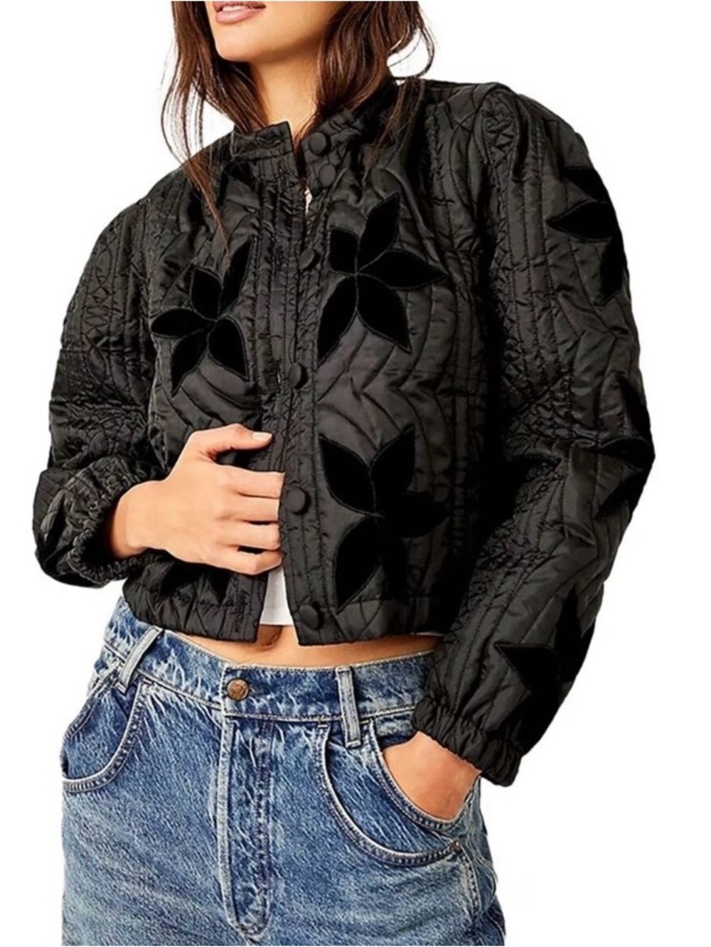 NWOT Free People Quinn Quilted Jacket Size XL